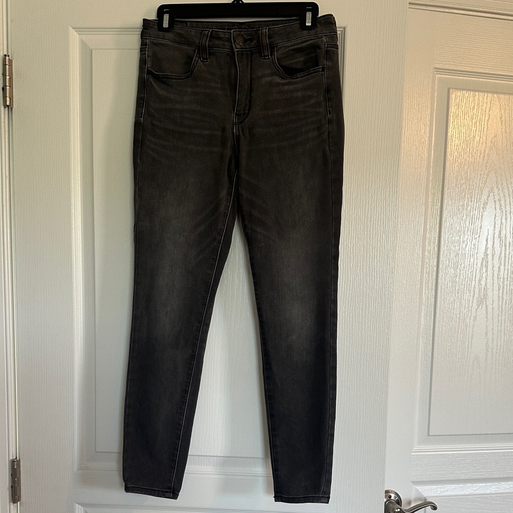 American Eagle Outfitters Men's Dark Gray Slim Jeans